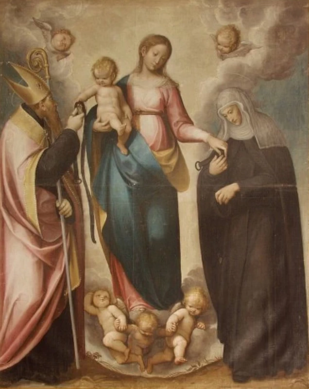24-Orsola Caccia-Madonna con Bambino e santi Agostino e Monica  